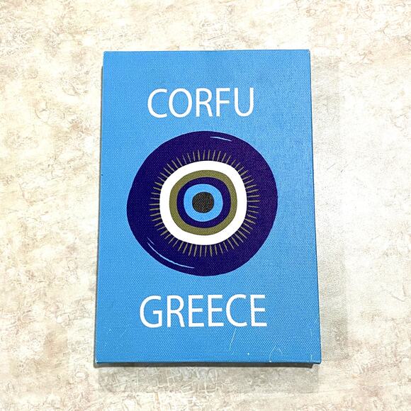 Pack of 2 Small Wall Art Prints Decor Room Posters UNFRAMED Orange and Blue Set - Picture 6 of 8